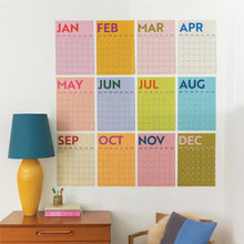 Load image into Gallery viewer, Monthly Undated A3 Wall Planner | 12 Pages | Colourburst - Good Tuesday