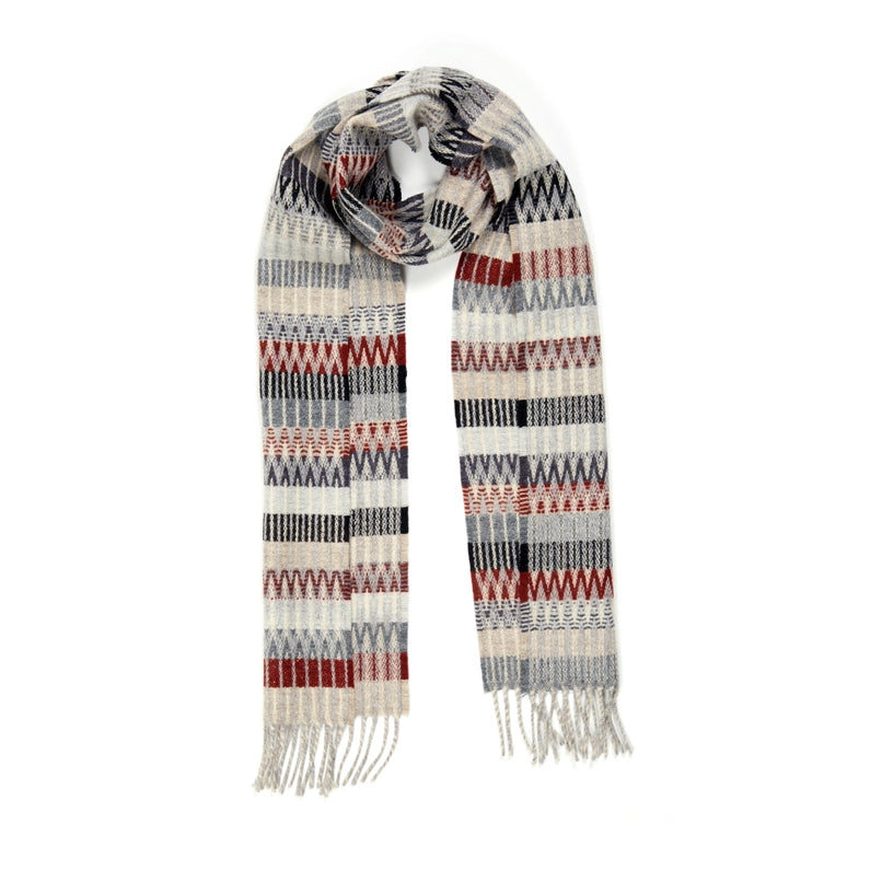 Wallace Sewell Tokyo scarf in Mono. 100% Merino Wool - Made in England
