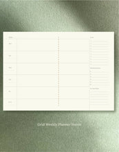 Load image into Gallery viewer, Grid Weekly Planner Notebook / Vita Series-Pale Green by Fin Studio
