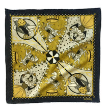 Load image into Gallery viewer, Night Circus unisex 44cm neckerchief scarf or pocket square by Su Owen