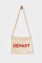 Load image into Gallery viewer, Départ - Arrivée Cycling Musette Bag by The General Classification - natural cotton