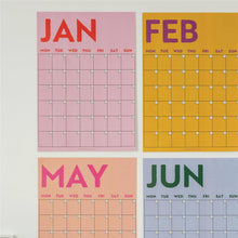 Load image into Gallery viewer, Monthly Undated A3 Wall Planner | 12 Pages | Colourburst - Good Tuesday