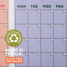 Load image into Gallery viewer, Monthly Undated A3 Wall Planner | 12 Pages | Colourburst - Good Tuesday