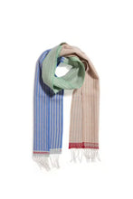 Load image into Gallery viewer, Wallace Sewell Chatham scarf in River. 100% Merino Wool - Made in England

