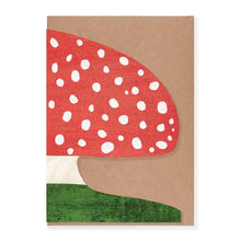Load image into Gallery viewer, Mortlake Papers - Red Mushroom Shaped Greeting Card