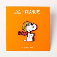 Load image into Gallery viewer, Magpie x Peanuts - Flying Ace vibe pin
