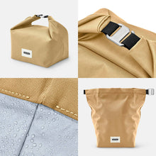 Load image into Gallery viewer, Roll-Top Insulated Lunch Bag in Recycled PET Fabric by Black + Blum: Clay