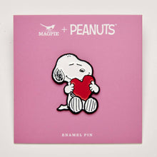 Load image into Gallery viewer, Magpie x Peanuts - I Love You - Heart vibe pin