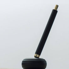 Load image into Gallery viewer, Paperweight and pen holder - solid aluminium with misty black finish - HMM