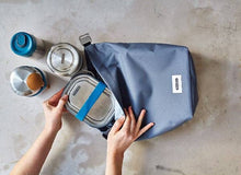 Load image into Gallery viewer, Roll-Top Insulated Lunch Bag in Recycled PET Fabric by Black + Blum: Clay