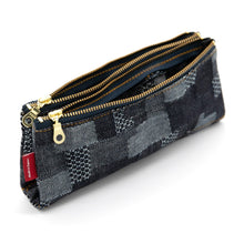 Load image into Gallery viewer, Bendy Pen & Pencil Case in Okayama Denim by Luddite Japan