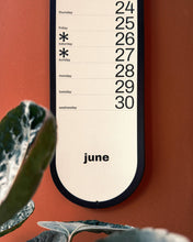 Load image into Gallery viewer, Obok - 2027 slim-line monthly wall calendar - Mat Cuk Design