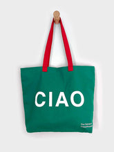 Load image into Gallery viewer, Ciao | Arrivederci Cycling Inspired Tote Bag by The General Classification - Cotton