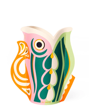 Load image into Gallery viewer, Fish shaped paper vase by Octaevo Barcelona