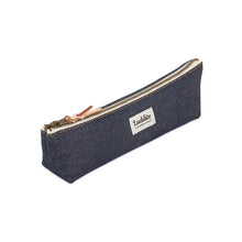 Load image into Gallery viewer, Boat shaped pencil case in Okayama Denim by Luddite Japan.