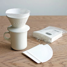 Load image into Gallery viewer, Slow Coffee Style cotton paper filters for the 2 cup drip-through brewer coffee by KINTO