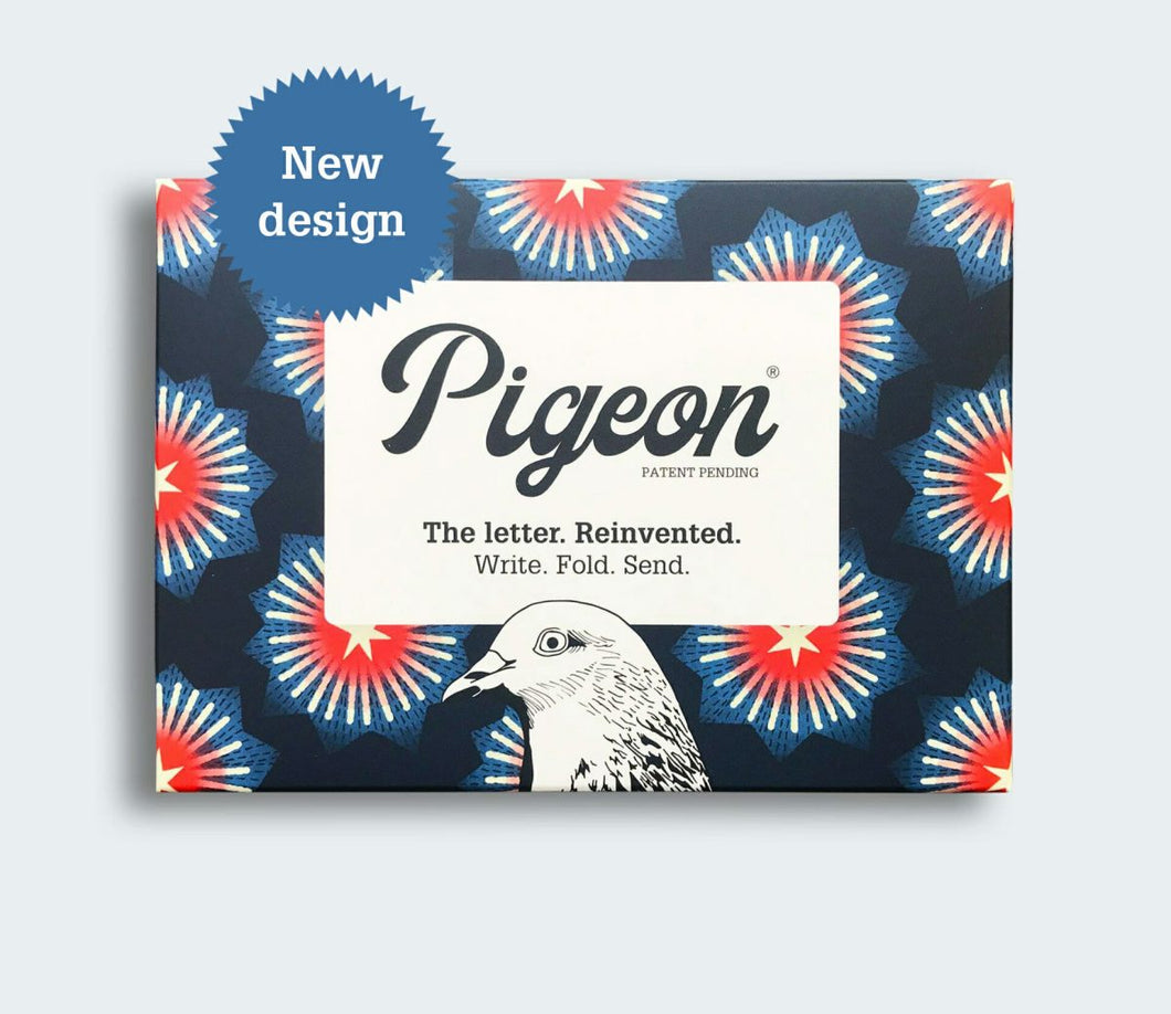 Pigeon Posted Letters - Starburst Pigeon.  NEW DESIGN!