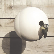 Load image into Gallery viewer, Green &amp; Blue Birdball birdhouse - white ex-display
