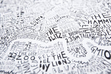Load image into Gallery viewer, Word Map of London Print
