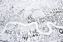 Load image into Gallery viewer, Word Map of London - Art Print - Alison Hardcastle x SNOWHOME