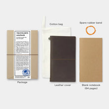 Load image into Gallery viewer, TRAVELER&#39;S COMPANY notebook - Brown leather regular size
