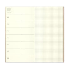 Load image into Gallery viewer, TRAVELER'S COMPANY notebook refill 019 - Undated Weekly Diary + Grid Notebook - Regular Size