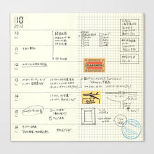 Load image into Gallery viewer, TRAVELER'S COMPANY notebook refill 019 - Undated Weekly Diary + Grid Notebook - Regular Size