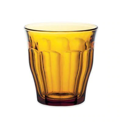 Duralex Picardie Amber / Vermeil 25cl glasses, set of six