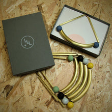 Load image into Gallery viewer, Arc Necklace by Leather Look Leg