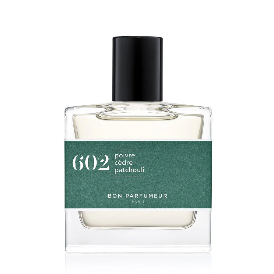 Bon Parfumeur Eau de Parfum 602: pepper, cedar and patchouli - a peppery cedar. 30ml / 1fl.oz.