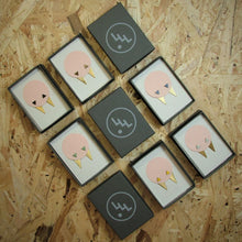 Load image into Gallery viewer, PEEP / TRIANGLE Earrings by Leather Look Leg