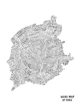 Load image into Gallery viewer, Word Map of York - Art Print - Alison Hardcastle x SNOWHOME