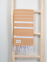 Load image into Gallery viewer, Ibiza Hammam Towel in Mustard Yellow by Bohemia Design
