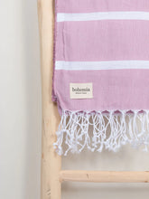 Load image into Gallery viewer, Ibiza Hammam Towel in Vintage Pink by Bohemia Design
