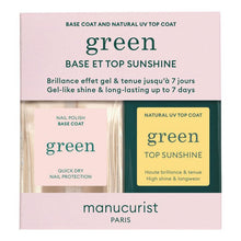 Load image into Gallery viewer, Manucurist Paris &quot;Green&quot; Nail Polish - Base &amp; Sunshine Top Coat set
