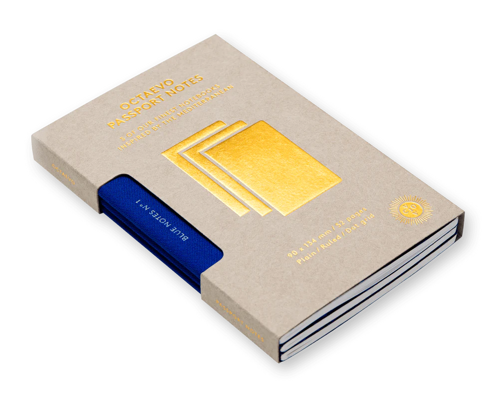 Blue Passport Notes, a set of three by Octaevo Barcelona