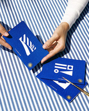 Load image into Gallery viewer, Passport Notes - Mediterranean Blue + White - a set of three by Octaevo Barcelona