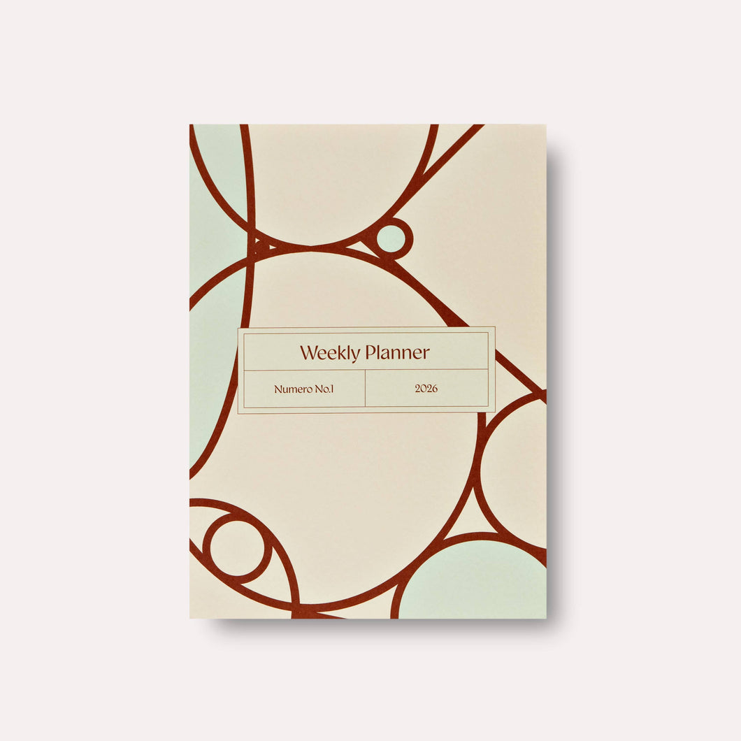 Numero 2026 Dated Weekly Planner Book size A5 by The Completist
