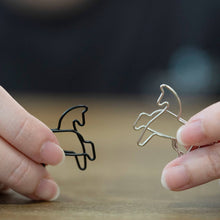 Load image into Gallery viewer, Win Win Horse Paper Clip - Set of 9 - HMM
