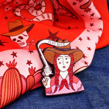 Load image into Gallery viewer, Su Owen - Cowgirl Pin Brooch
