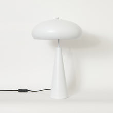 Load image into Gallery viewer, Steel Mushroom Table Lamp in White - RAYMOND by Kin
