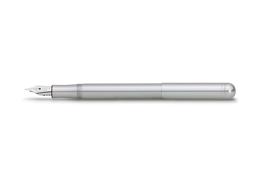 Kaweco Liliput Raw Aluminium Fountain Pen - Medium nib