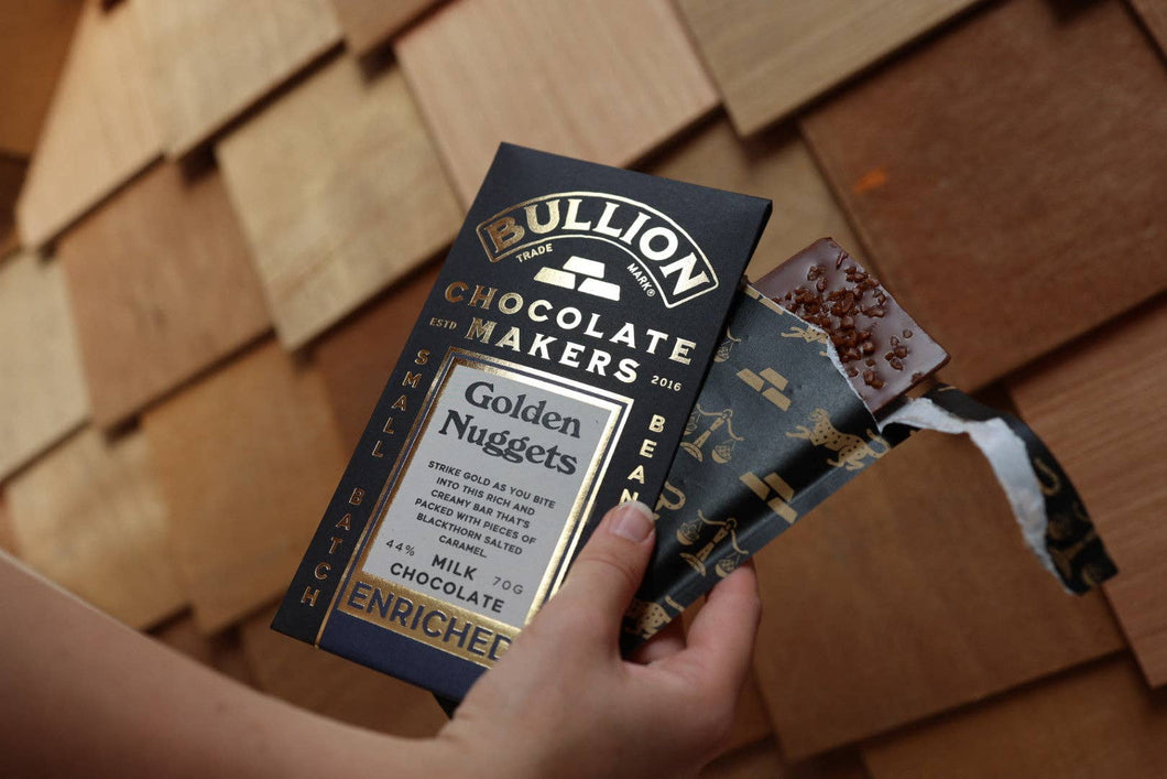 Bullion Chocolate - Golden Nugget - Enriched Milk Chocolate Bar