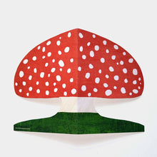 Load image into Gallery viewer, Mortlake Papers - Red Mushroom Shaped Greeting Card
