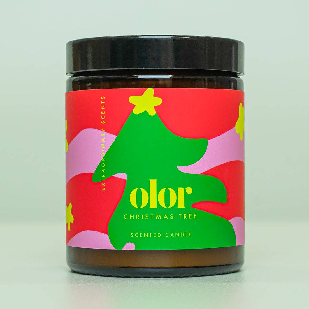 Christmas Tree Scandinavian Pine Forest Jar Candle by OLOR