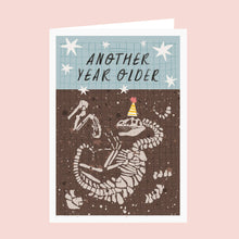 Load image into Gallery viewer, Aimee Mac Illustration - Another Year Older Dinosaur Birthday Card
