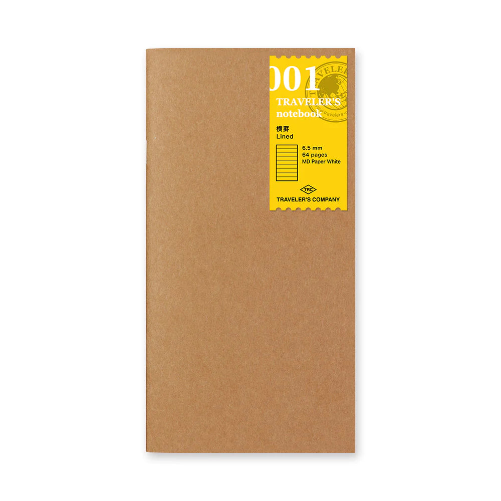 TRAVELER'S COMPANY - Lined Paper Refill 001 (Regular Size)