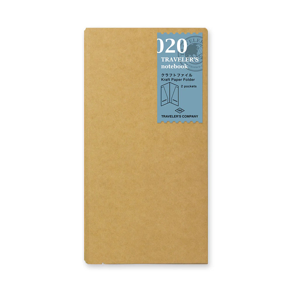 TRAVELER'S Company notebook refill 020 - 2 Pocket Kraft Paper Folder - Regular size