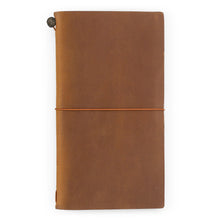 Load image into Gallery viewer, TRAVELER&#39;S COMPANY notebook - Camel coloured leather regular size
