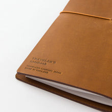 Load image into Gallery viewer, TRAVELER&#39;S COMPANY notebook - Camel coloured leather regular size
